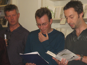 Stephen Moss, Matthew Paul and John Barlow